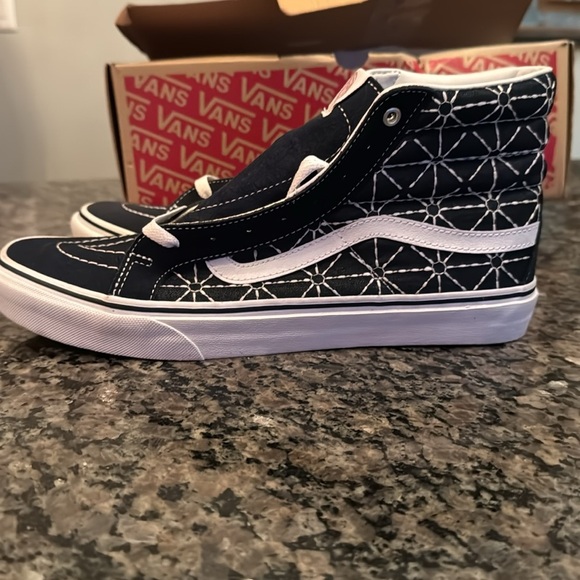 Vans off the wall unisex sk8 Hi slim quil NiB M11 W9.5 - Picture 3 of 9